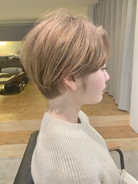 #noi_style ハンサムショート×ハイトーンベージュ