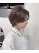 メモリーズ 銀座(Memories)&nbsp;ショートボブ/マロンベージュ/Aライン/かきあげ/前髪［銀座駅］