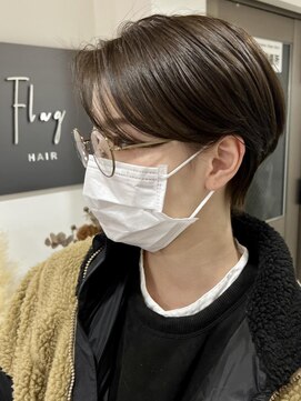 フラッグ ヘアー 天神西通り店(Flag HAIR) ハンサムショート☆透明感カラー