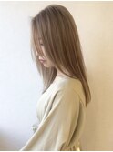 ストレートヘア/ハイトーン/顔周りカット/MARINA