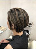 白髪ぼかしハイライト