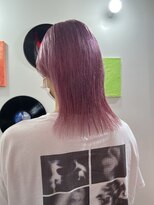 デート 下北沢(DATE)&nbsp;ダブルカラーピンクベージュケアブリーチハイトーン髪質改善