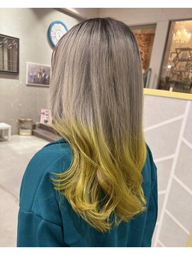 ヴィークス ヘア(vicus hair) ［バイカラー］yellow×white