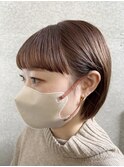 顔周りが可愛いワイドバング