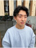 メンズカット x ソフト波巻きパーマ