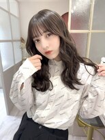 ランド 原宿表参道(LAND)&nbsp;ショコラアッシュ/ヘルシースタイル/ふんわりカール/前髪カット