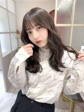 ランド 原宿表参道(LAND) ショコラアッシュ/ヘルシースタイル/ふんわりカール/前髪カット