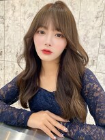 ルームバイシー 新宿(Loom. by Sea)&nbsp;韓国風前髪/シルキーベージュ/グレージュカラー/斜めバング