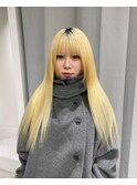 ブロンドヘア/ダブルカラー/ハイトーン/フルバング