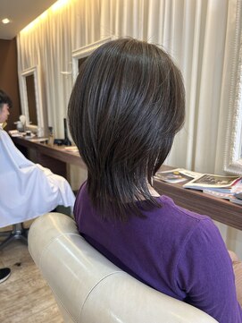 ヘアデザインスペース イチエ(hair design space i chi e) フォルム感◎ダークアッシュ系カラーでつくるツヤ髪レイヤー