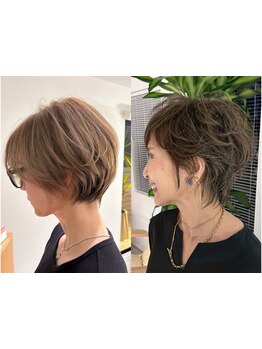 乾かすだけで絶妙な丸みを作る再現性の高いカットで、30代からの大人女性の悩みを払拭した理想のスタイルを