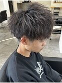 メンズマッシュパーマニュアンスパーマスパイラルパーマ刈り上げ
