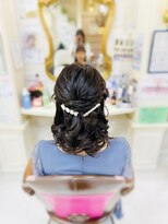 美容室 ティンカーベル&nbsp;ハーフアップ