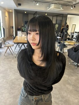 ナンバー(number+) 韓国トレンドヘアザクザクレイヤーハッシュカット
