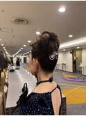 社交ダンスヘアセット