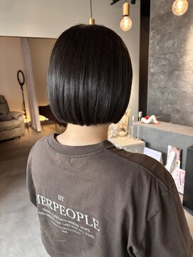 ビーストバイブランカ 刈谷三河安城(BEEst by BLANCA) 切りっぱなしボブ×オリーブグレージュ