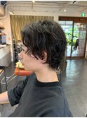 ハンサムショートにパーマ