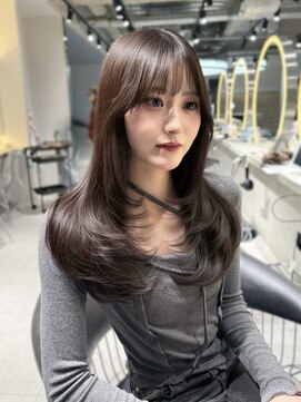 ロンドウル 熊本(Lond ulu) 韓国ヘア/ブリーチなし/顔周りカット/レイヤーカット/透明感