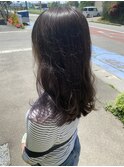 イヤリングホワイトバイオレットカラー