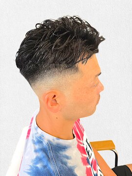 アノ 別府店(Ano.) 大分別府メンズパーマスキンフェード極道パーマメンズショート