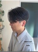 メンズセンターパート