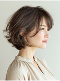 クラゲヘアー/小顔/ココアベージュ/オリーブグレー/川西
