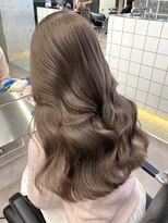 サンク 原宿 表参道(cinq) 原宿ヘーゼルベージュブリーチなしダブルカラーハッシュレイヤー