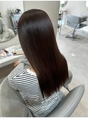 津市ロングレイヤーカットハッシュカット透明感カラー重めロング