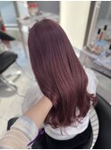 ピンクラベンダー/12トーン顔周りカット髪質改善トリートメント