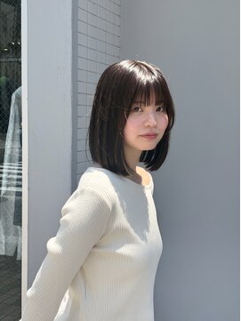 キユ(qiyu) 簡単スタイリング大人ミディアムボブ[広島/八丁堀]