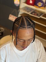 BROSBARBERSHOP【ブロスバーバーショップ】&nbsp;デザインコーンロウ