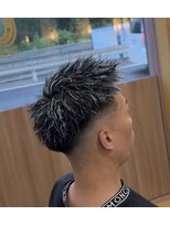 ジェネシス 本店(genesis)&nbsp;ホワイトメッシュxツイストパーマ
