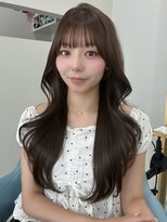 ボタン 熊本(VOTAN) 韓国ヘア/レイヤーカット/前髪/顔まわり/チョコレートブラウン
