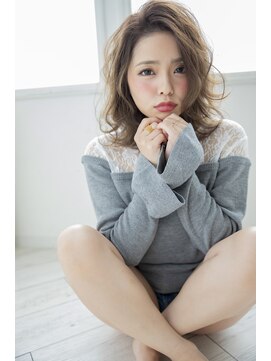 シャイン ヘア ブレンド 二子玉川(Shine hair blend) 【二子玉川】丸みショート無造作カールボブディイルミナカラー19