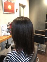 美容室 沙助&nbsp;矯正毛のグレイカラー