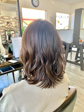 オレンジ(orange) 【orange大分賀来】外ハネレングスコテ巻きスタイル