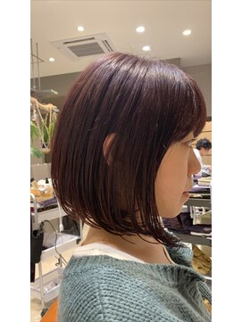 クルニエ(crenier) crenierで作るピンクバイオレットのボブ●