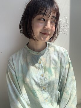 カシェ マエノヘタ(Cashe'e MAENOHETA) ナチュラル内巻きボブ