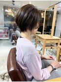 【THiRD 浅野】カーキグレージュマッシュショート