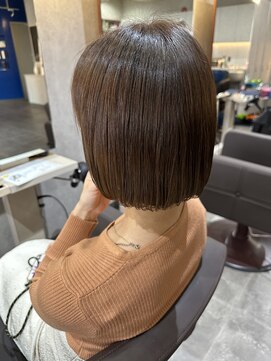 ブルー(blue) ボブ　デザインカラー