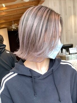 リード バイ ラグーン(LEAD by LAGOON) ミルクティーベージュダブルカラーケアブリーチバレイヤージュ