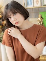 カバーヘアアンドスパ ブリス 浦和(COVER HAIR&SPA bliss)&nbsp;ミルクティーアッシュ内巻き切りっぱなしボブa浦和20代30代40代