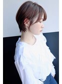 ショートボブ/大人女性ショート/抜け感ショート
