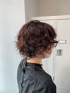 エマ 日吉(emma) 【emma小濱】プードルパーマ×ピンクブラウン