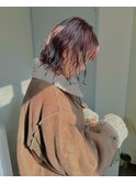 春パーマ×春カラー×レッドバイオレット
