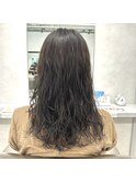 コテ巻き風ランダムパーマ