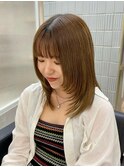 《韓国ヘア》ミディアム×フェイスレイヤー