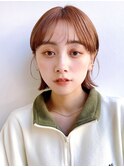 Say.切りっぱなしボブシースルーバングショートミニボブ外はね