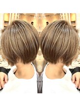 骨格補正小顔カットその7　カット＋カラーで小顔に