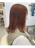 1ブリーチオレンジカラーボブ